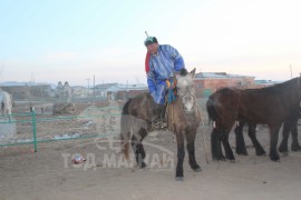 Аймгийн Алдарт уяач Б.Алтангэрэл:”Манай сумын адуу үнэхээр хурдан, хаана ч очоод наадсан дархан ордог ”