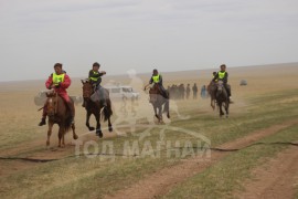 С.Ганхуягийн бор түрүүлж, Т.Галбадрахын ногоон айрагдлаа